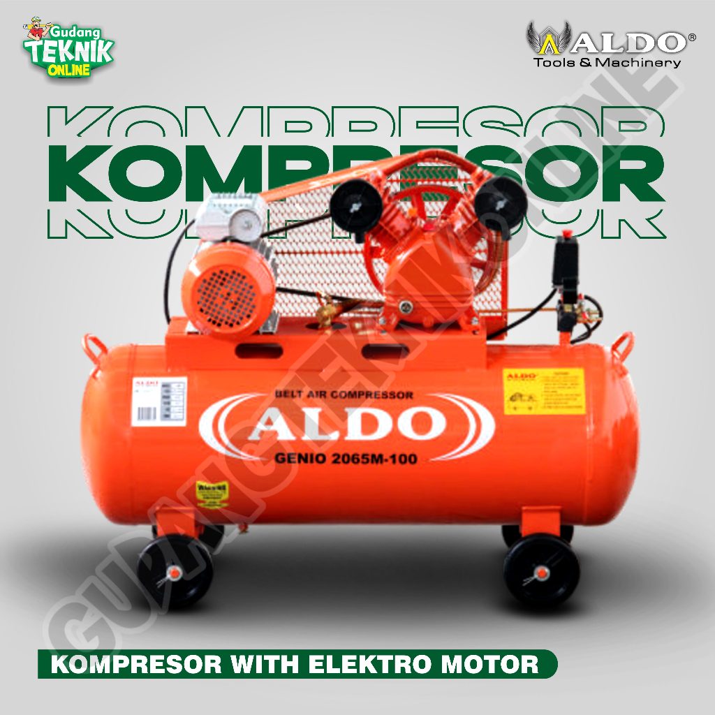 Jual Kompresor Angin LISTRIK 30L 60L 100L ALDO 1051-30M 2051-60M 2065 ...