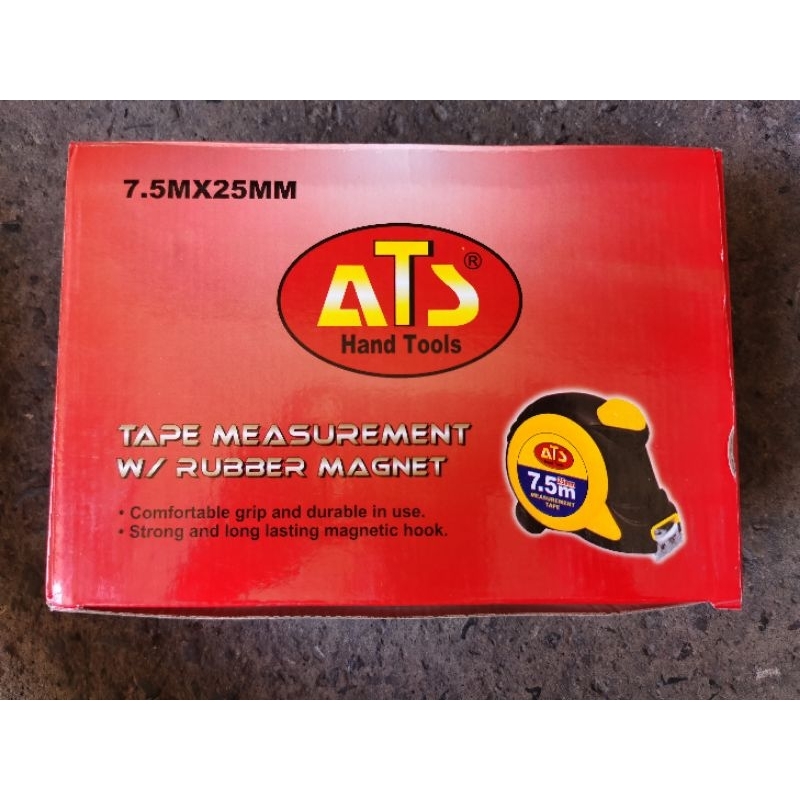 Jual Rol Meteran Magnet Auto Hold ATS 10m (Per Box) | Shopee Indonesia