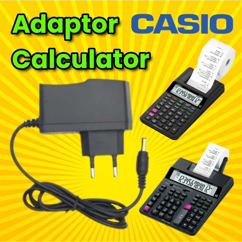 Casio Calculatrice Chargeur Secteur 6V Pour Calculatrice CASIO HR-8RCE - Adaptateur AD-A60024 - Livraison France Avec Suivi Alimentation Externe Casio