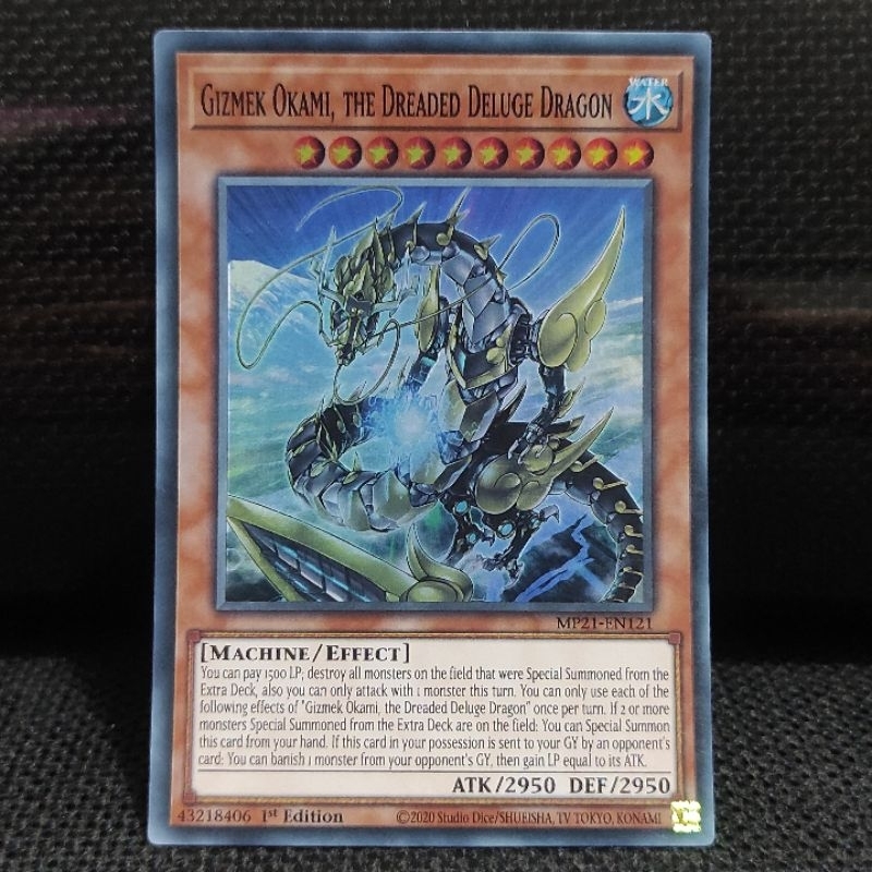 Jual Kartu Yugioh TCG Gizmek Okami Dreaded Deluge Dragon: Super ORI ...