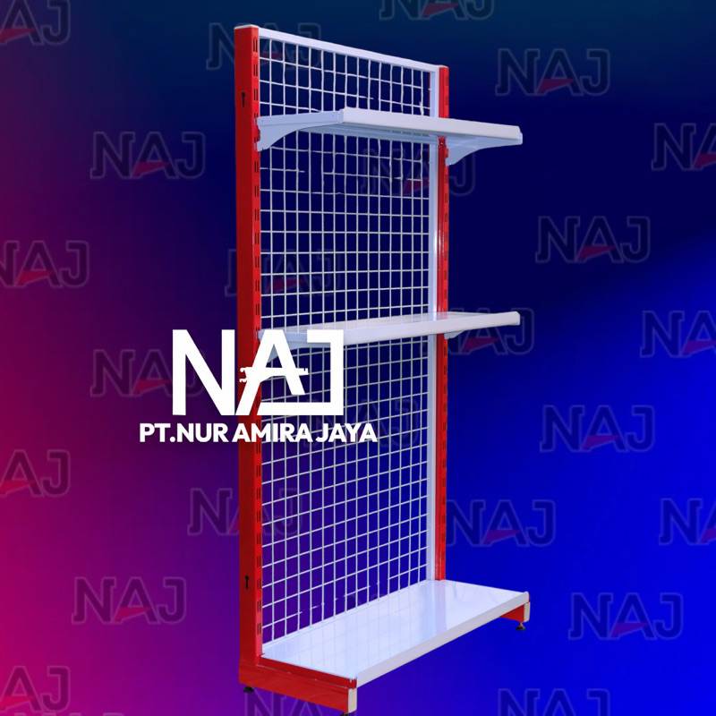 Jual RAK MINIMARKET SINGLE 3 SUSUN SHELVING UNTUK WARUNG MADURA DAN ...