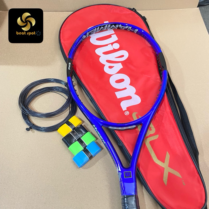 Jual RAKET TENIS WILSON HYPER HAMMER CARBON PWS BLUE SIAP PAKAI TAS+ ...