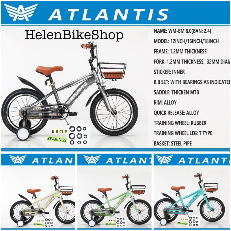 Jual Sepeda Bmx 16inch Atlantis | Shopee Indonesia