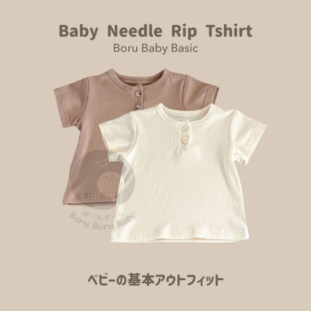 Jual Baby Needle Rip Tshirt - Tshirt Basic Bayi - Baju Baby Basic ...