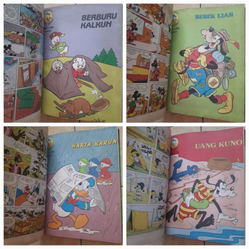 Jual Bundel Hardcover Komik Lebar Donal Bebek AWD Album Walt Disney Isi ...