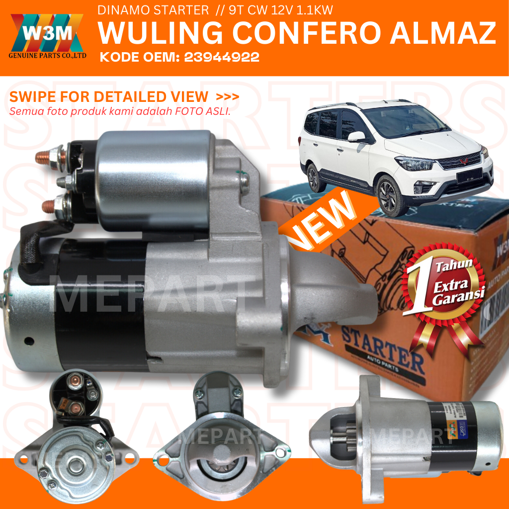 Jual DINAMO STARTER ASSY WULING CONFERO ALMAZ CORTEZ OEM : 23944922 9T ...