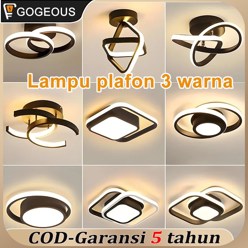 Jual 3 Warna Lampu Lorong Plafon LED Ceiling Light Lampu Hias Rumah ...