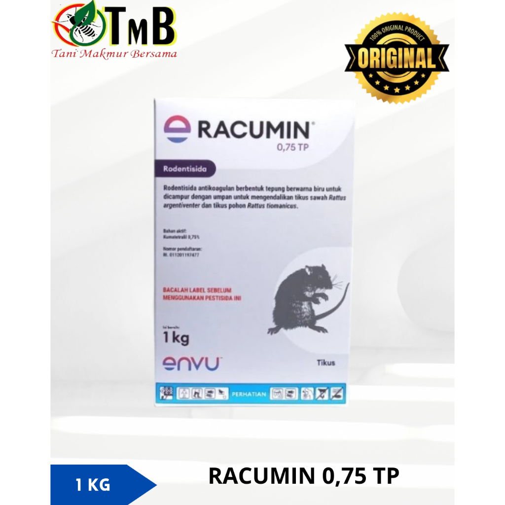 Jual RACUMIN 0,75 TP OBAT RACUN TIKUS 1KG 1 karton isi 12 | Shopee ...