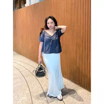 Ms Daisy Aurora Satin Skirt Wanita Satin Rok Wanita S M L XL Bigsize Grande Jumbo
