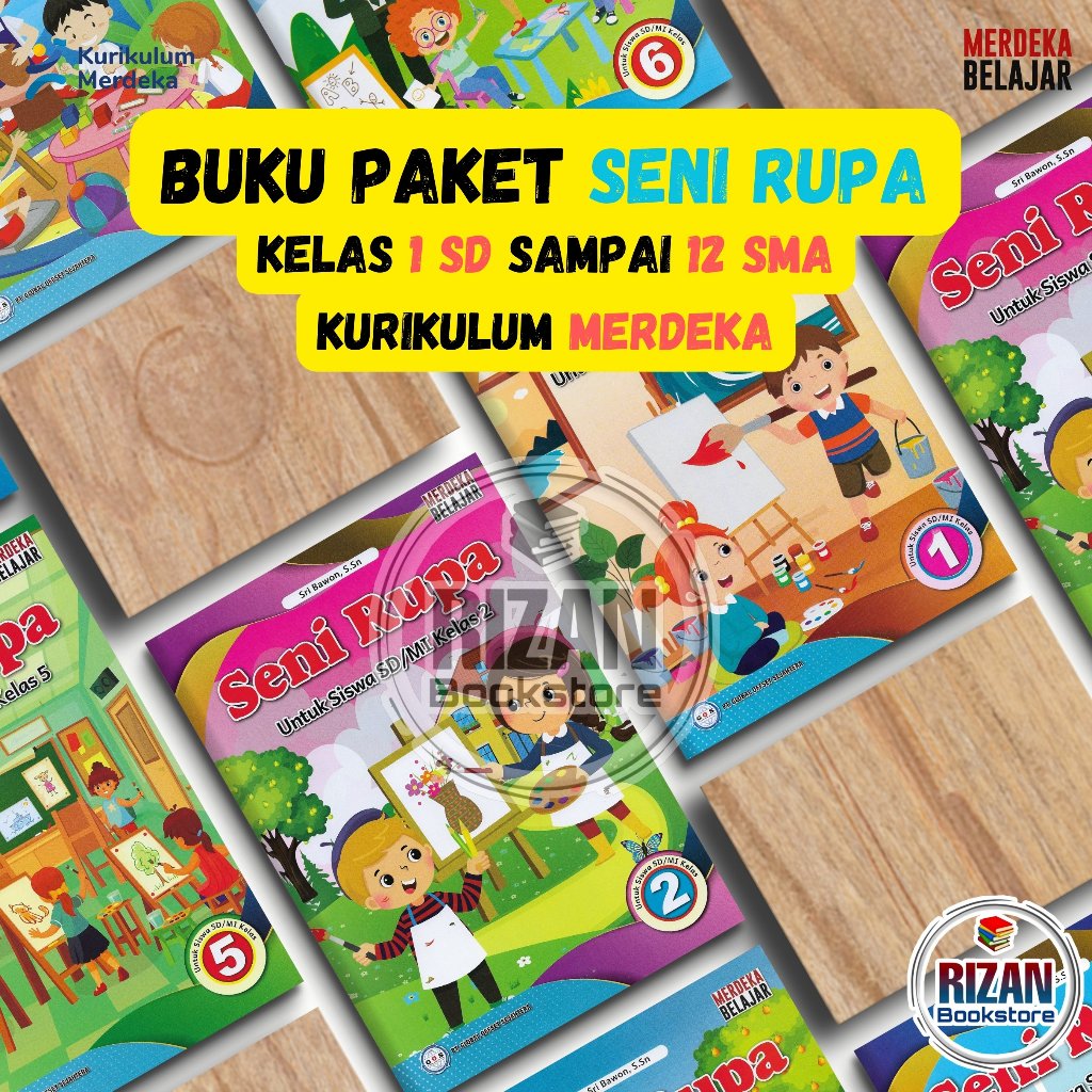 Jual Buku Seni Rupa Kelas 1 SD sampai 12 SMA Kurikulum Merdeka | Shopee ...