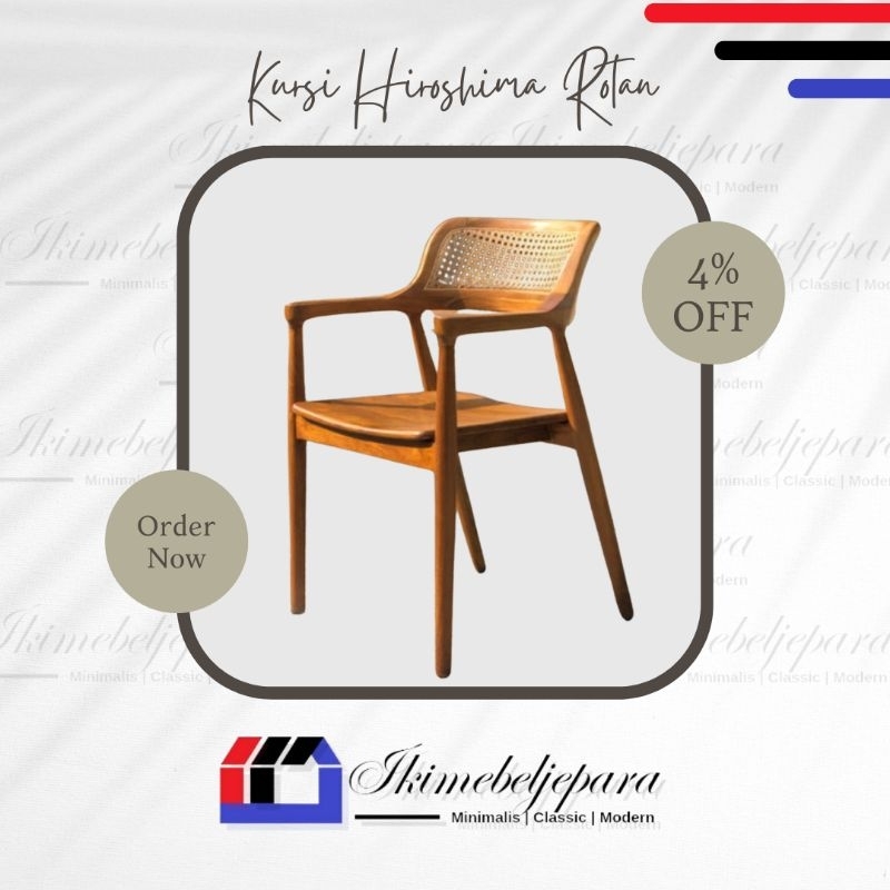 Jual Kursi Hiroshima Rotan Kursi Teras Kursi Cafe Kursi Kayu Jati