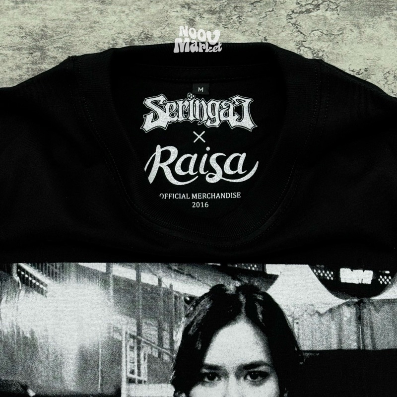 Jual Tshirt SERINGAI X RAISA BLACK | Official Merchandise | Noov Music ...