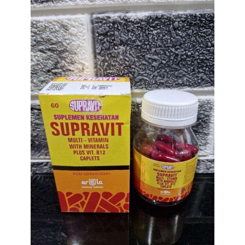 Jual SUPRAVIT BOTOL ISI 60 KAPLET - Multivitamin dan Mineral/ED MEI ...