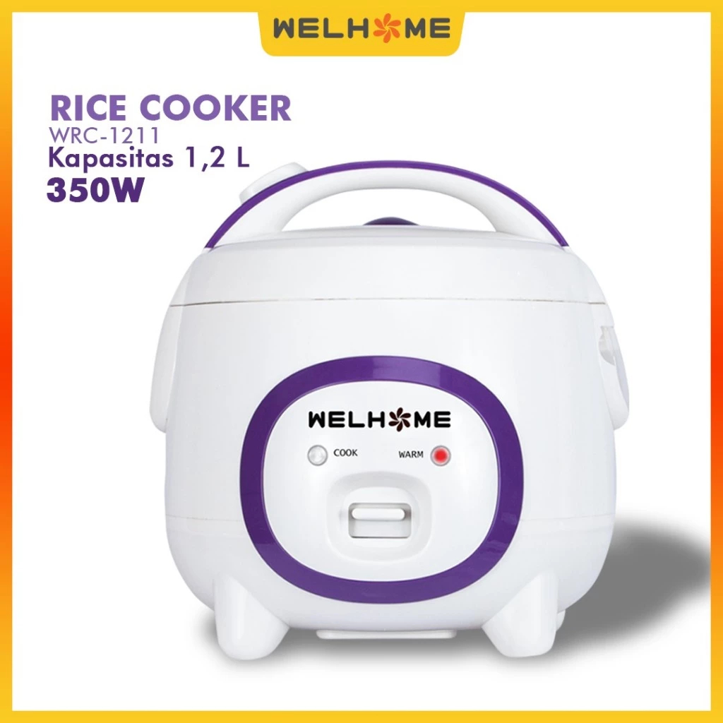 Welhome Rice Cooker / Magic Com 1.2 Liter 3 in 1 - WRC1211 / WRC1212 - FREE ONGKIR Jabodetabek