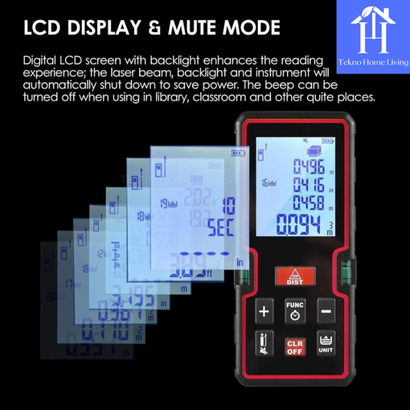 Jual Meteran Digital Laser Elektronik Infrared Akurat KE40S | Shopee