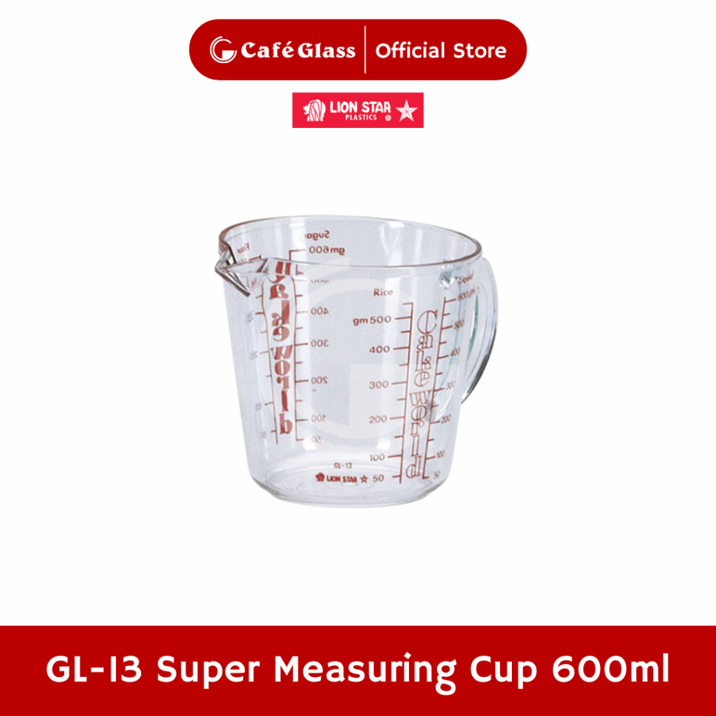 Gelas Takar Plastik 600Ml - Takaran Masak Anti Panas Lion Star Gl-13