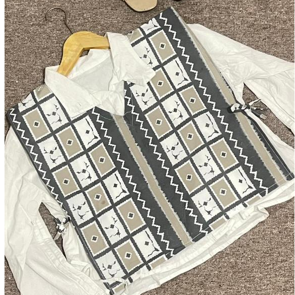 Jual VIVILOOKS-VEST BATIK PATTERN PREMIUM MODERN ETNIK KATUN OUTER ...
