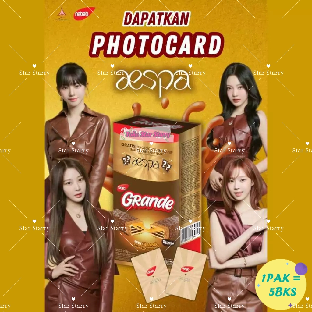 Jual NEW !! NABATI WAFER GRANDE AESPA KOREA / NABATI NEXTAR KRISBITE X ...