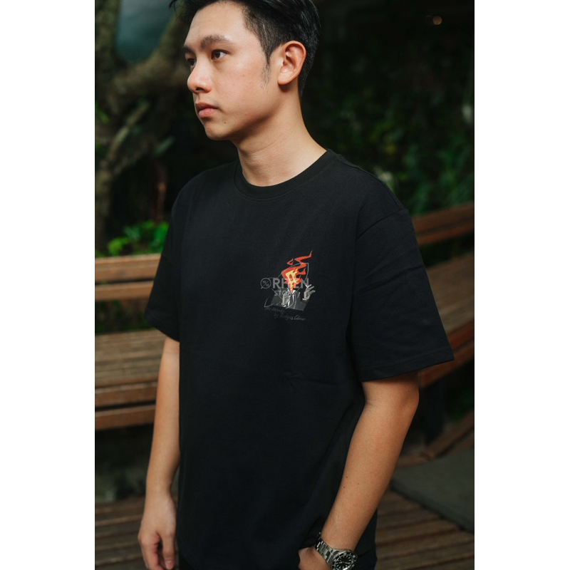 Jual Ricky Is Clown Flame Thug Smiley Tee Black Original / Baju Kaos ...