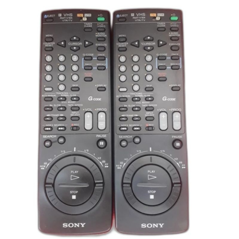 Jual Remote Control TV/VTR VHS-TV VIDEO SONY-RMT-V164 Bisa Record ...