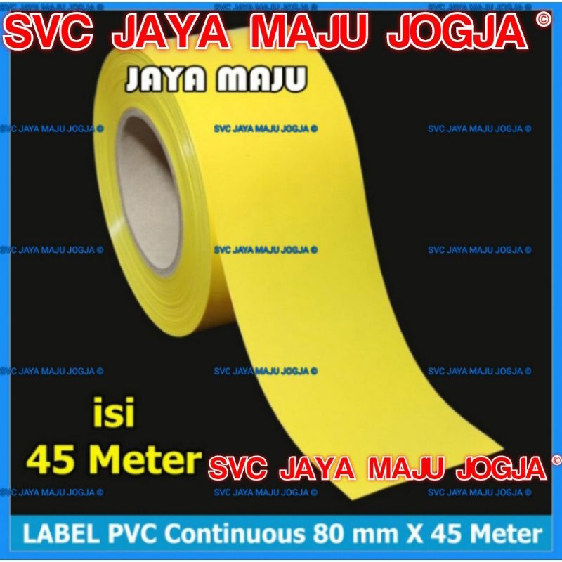Jual [ ZEBRA ] 80 X 45 METER PVC CONTINOUS TANPA GAP - KUNING - ISI 45 ...