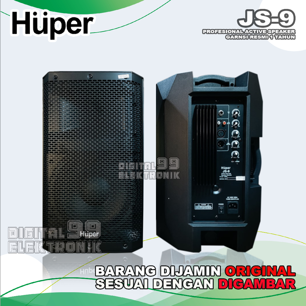 Jual Speaker Aktif 10 Inch HUPER JS-9 | JS9 300 Watt Original Harga 1 ...