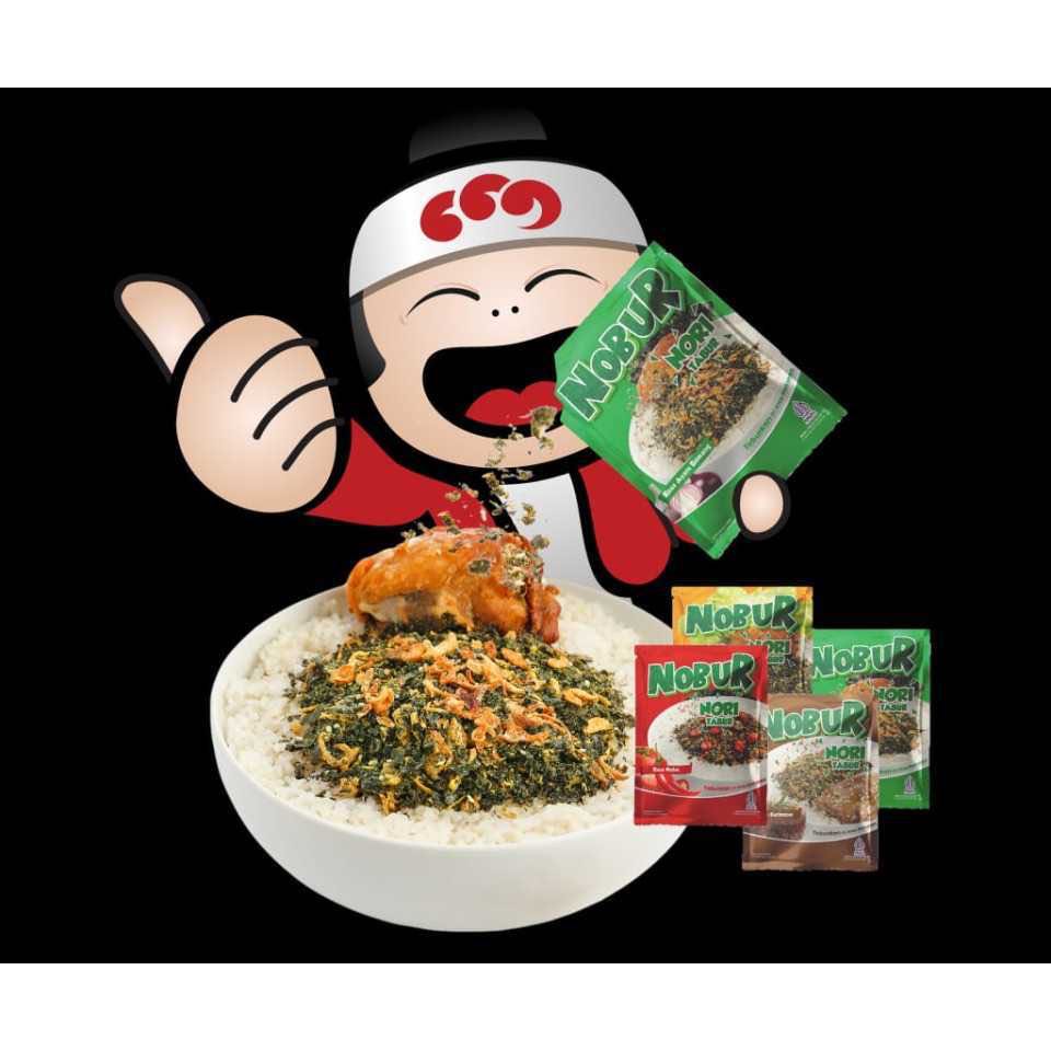 Jual NOBUR Nori Rumput Laut Tabur PAK (isi 12 pcs) | Shopee Indonesia