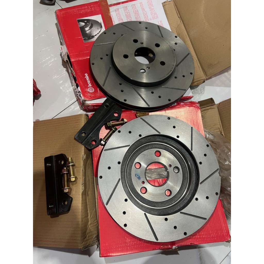Jual DISC BRAKE 320MM HARGA SET KIRI KANAN DENGAN BRAKET CNC PNP INNOVA ...