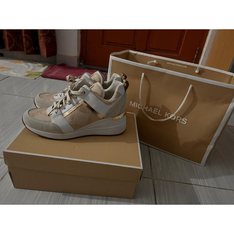 michael kors georgie trainer pink