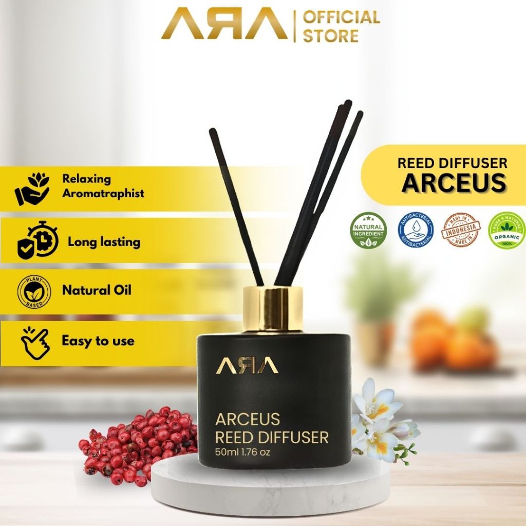 Jual Rumah Wangi ARA Reed Diffuser ARCEUS Pengharum Pewangi Ruangan ...
