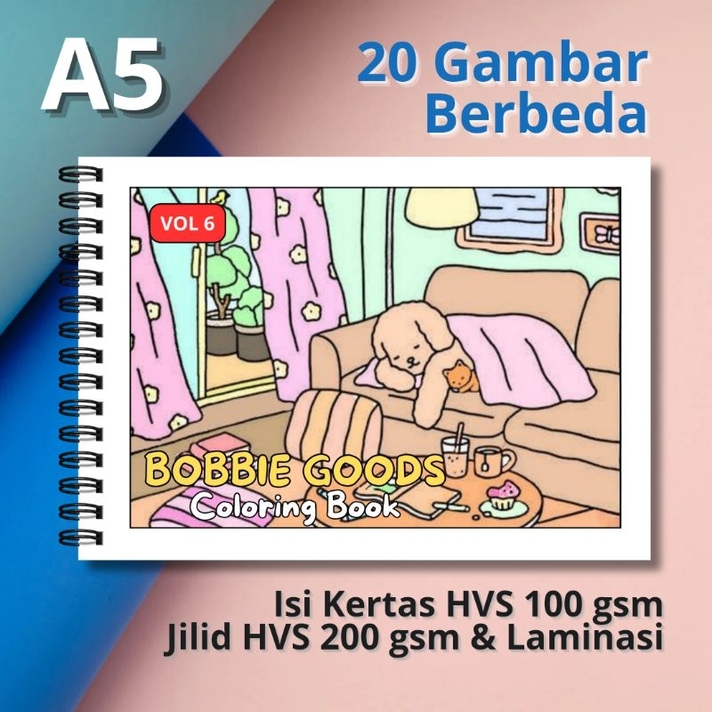 Jual CB10 BOBBIE GOODS Coloring Book Vol 6 Buku Mewarnai Anak Remaja