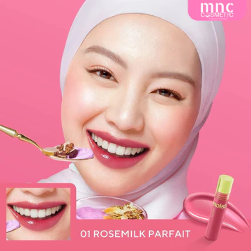 WARDAH Lip Tint Moist Dew Tint 3 G With Oatmilk Pentavitin Bibir Lembab Glossy Longlasting