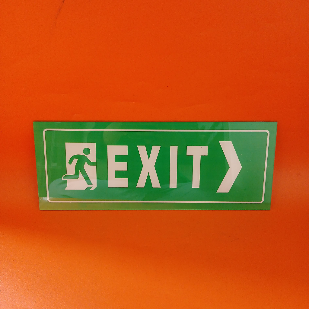Jual Rambu Akrilik EXIT - Rambu akrilik keluar - Rambu keluar arah ...