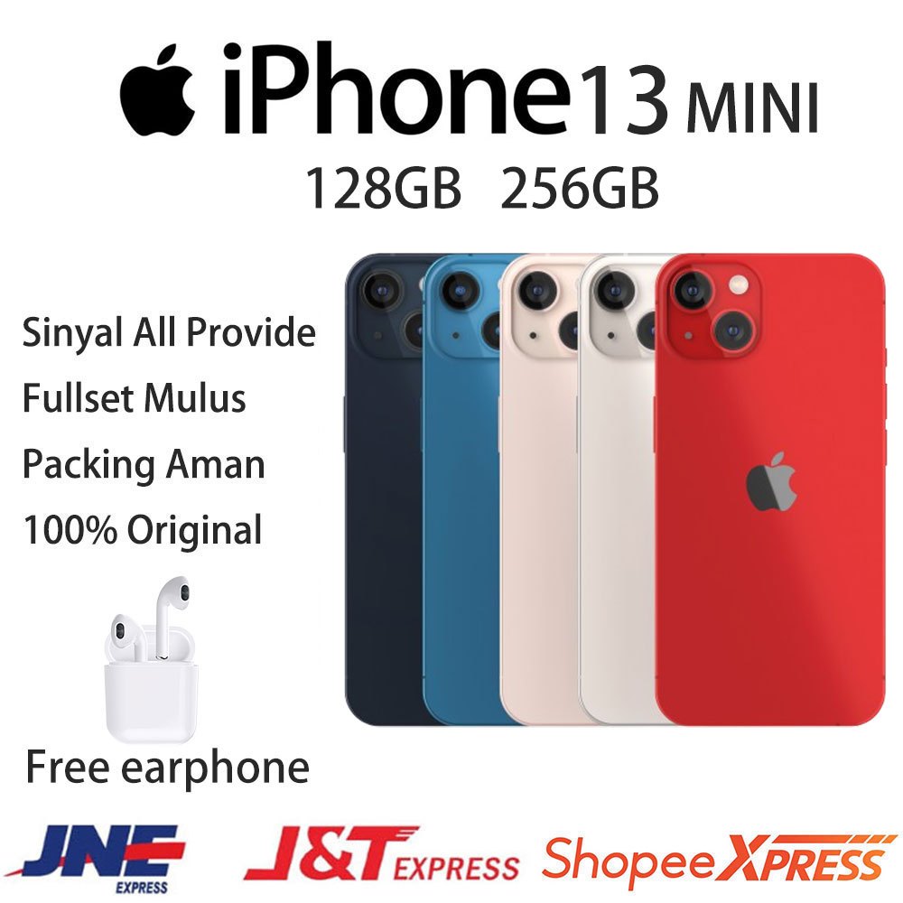 Jual APPLE Iphone 13MINI128GB/256GB SecondOri Mulus ORIGINAL100 