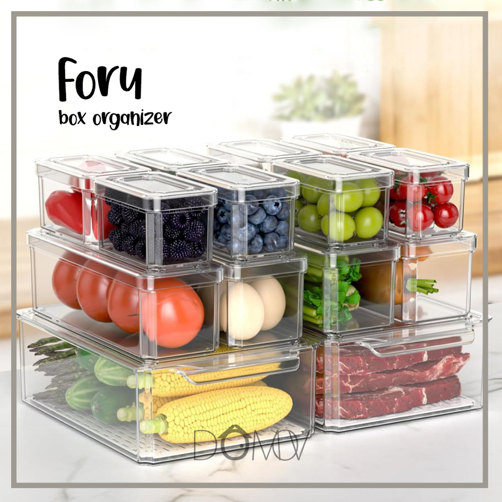 Jual DOMOV FORU Kotak Penyimpanan Makanan Buah Sayuran Dapat di Tumpuk ...