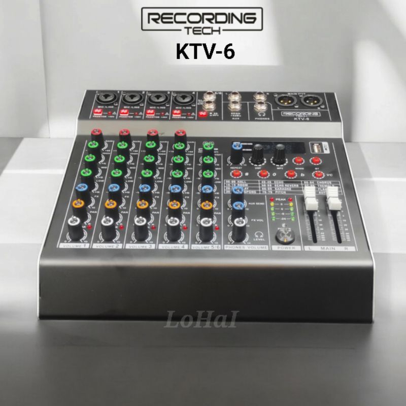 Jual Mixer Audio Recording Tech KTV 6 With Key Control & Eliminate ...