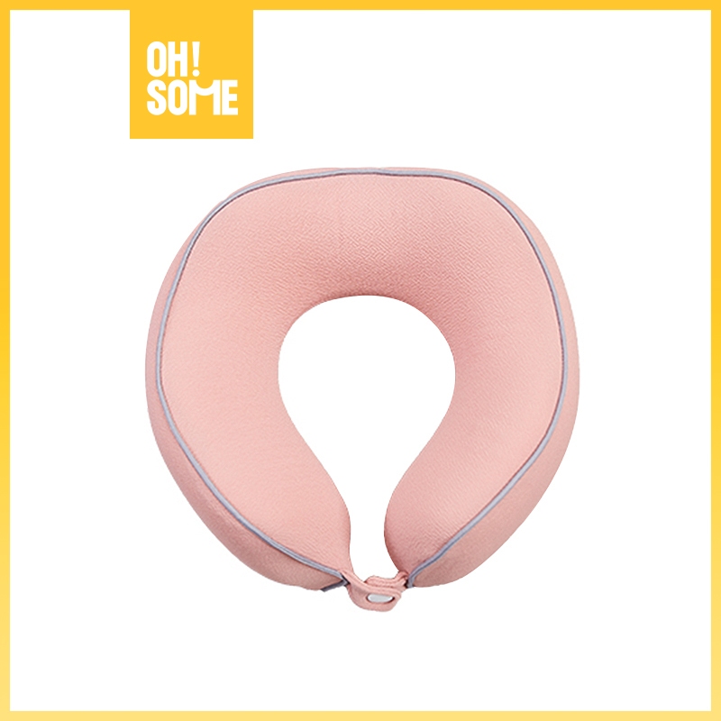 Jual OHSOME LUXENICE Snail Neck Pillow Bantal Leher U- Shape Lipat ...