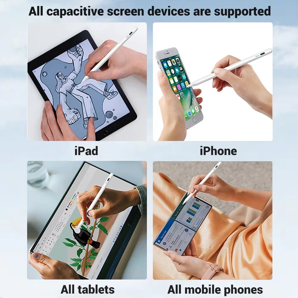 Jual Pen Stylus Tab Ipad Universal Capacitive Pencil With Palm ...
