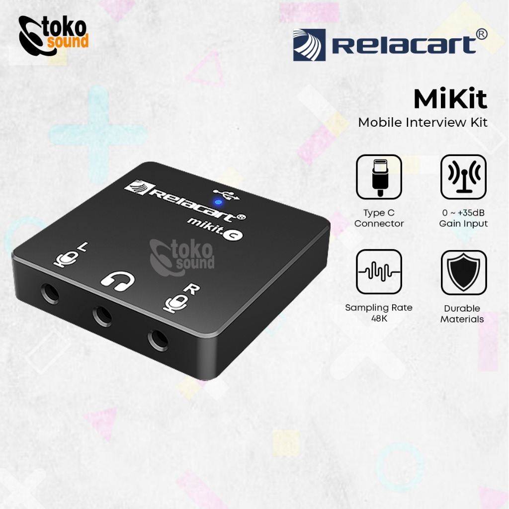 Jual Relacart Mikit - Mobile Interview Kit Dual Channel Audio Interface ...