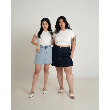  Denim Mini Skort