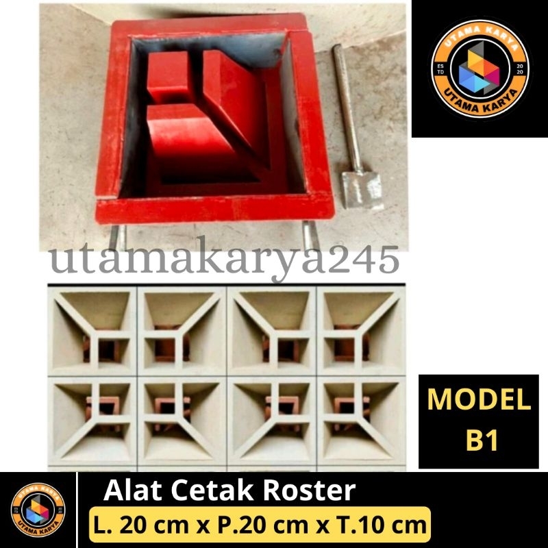 Jual COD All Varian Cetakan Roster / Alat Cetak Roster Uk. 20x20cm ...
