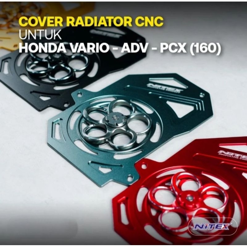 Jual Cover Radiator Nitex Alumunium Cnc + Kipas Pcx 160 Adv 160 Vario ...