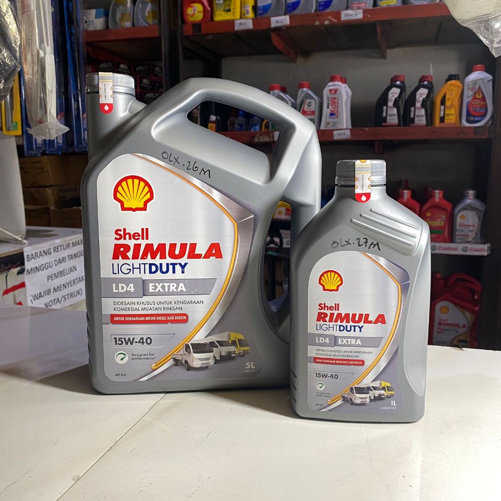 Jual SHELL Rimula Light Duty LD4 Extra 15w-40 Oli Pelumas Kendaraan ...