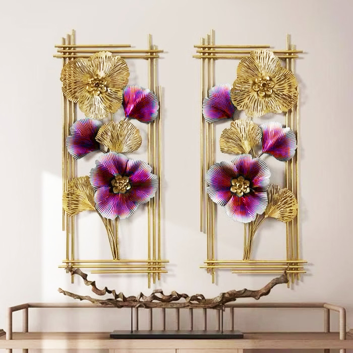Terbaru Set Isi 2 Hiasan DInding Besi Aesthetic Size 85x31 Dekorasi Nordic Cocok Untuk Semua Ruangan