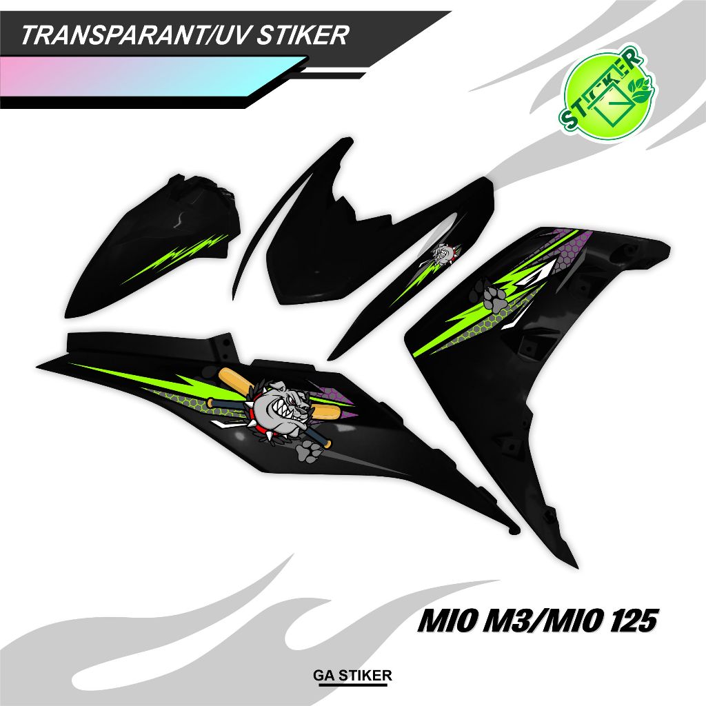 Jual STIKER TRANSPARAN YAMAHA MIO M3 MIO 125 TRANSPARAN PREMIUM KEREN ...