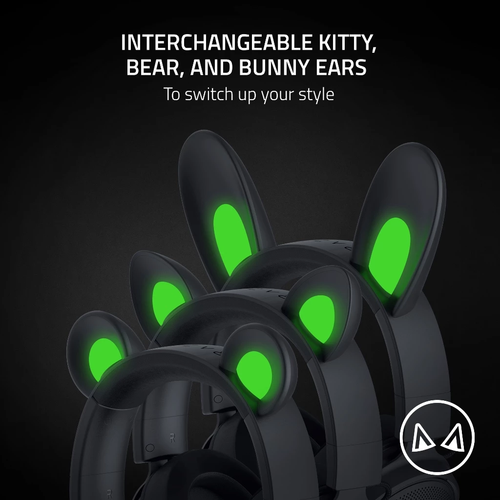 Razer Kraken Kitty V2 Pro - Black - Wired RGB Headset