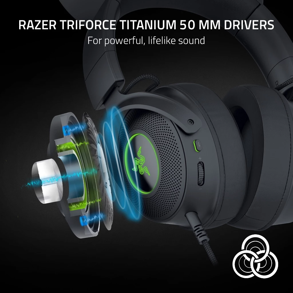 Razer Kraken Kitty V2 Pro - Black - Wired RGB Headset