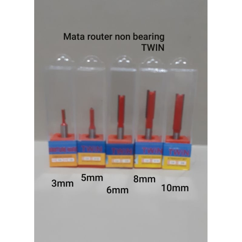 Jual mata router non bearing mata profil kayu mata router straight bit ...