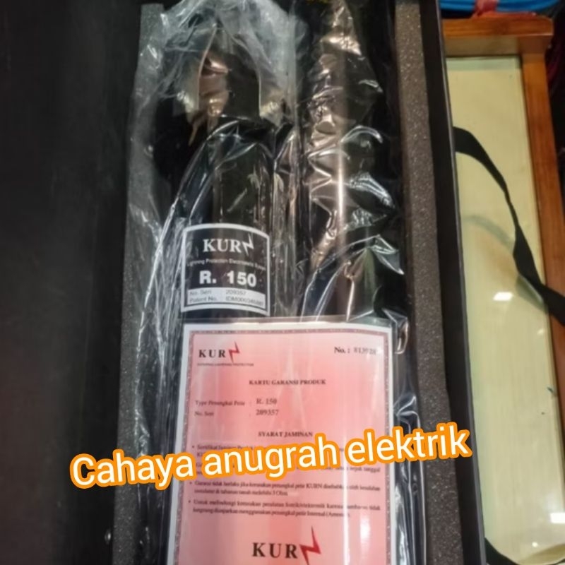 Jual PENANGKAL PETIR KURN R150 KURN R150 RADIUS 150M BOX HITAM ORIGINAL ...