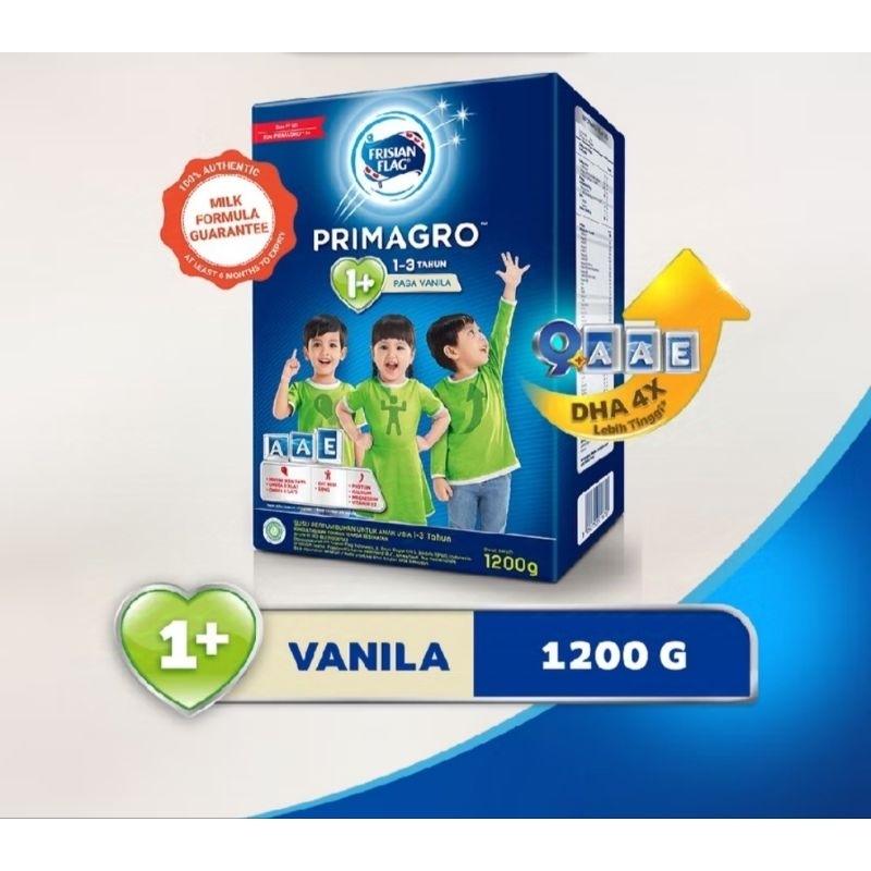 Jual FRISIAN FLAG PRIMAGRO 1+ VANILA 1200gr | Shopee Indonesia